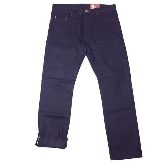 No Brand Other - Bridge & Boro Selvage Jeans Mens 31x29 Dark Blue USA Made Slim Straight EUC